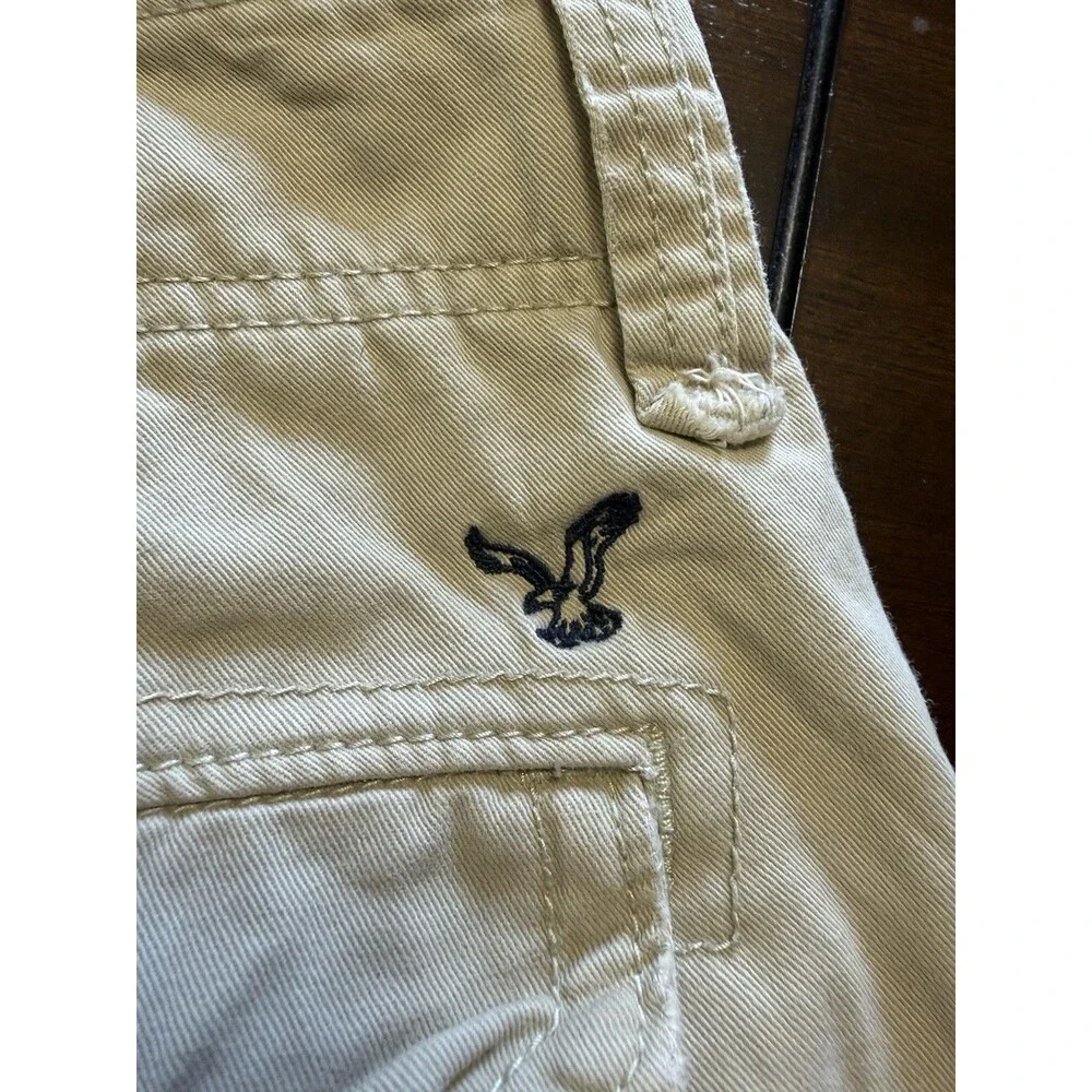 🔥American Eagle Men's Size 32 Cargo Shorts, Khaki Y2K Vintage Distressed
